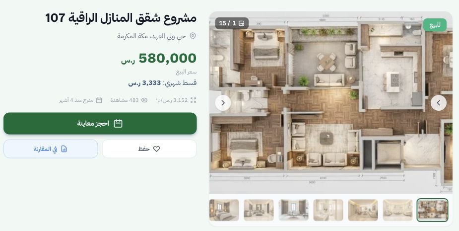 استكشاف العقار قبل المعاينة